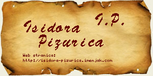 Isidora Pižurica vizit kartica